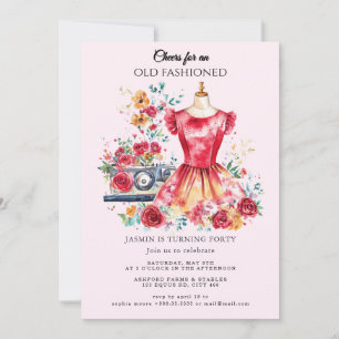 Ouderwets" Verjaardag Kaart