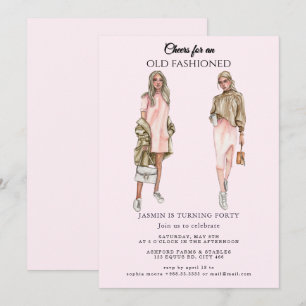 Ouderwets" Verjaardag Kaart