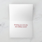 Ouderwets Victoriaans Sinterklaas Feestdagen Kaart (Binnen)