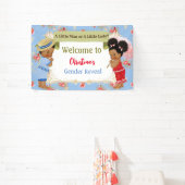 Ouderwets Victoriaans Zomer Gender Reveal Spandoek (Insitu)
