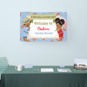 Ouderwets Victoriaans Zomer Gender Reveal Spandoek (Beurs)