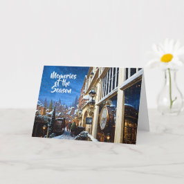 Ouderwets Village Christmas Kaart