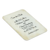  ouderwets Western thema Save the Date Magneet (Rechterzijde)