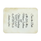  ouderwets Western thema Save the Date Magneet (Horizontaal)