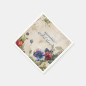 Ouderwetse Aardbeien Bruiloft Bridal Shower Servet (Hoek)