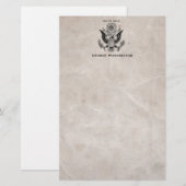 Ouderwetse Amerikaanse wapen briefpapier (Voorkant / Achterkant)