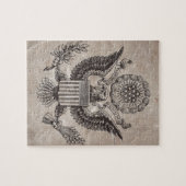 Ouderwetse Amerikaanse wapenpuzzel Legpuzzel (Horizontaal)