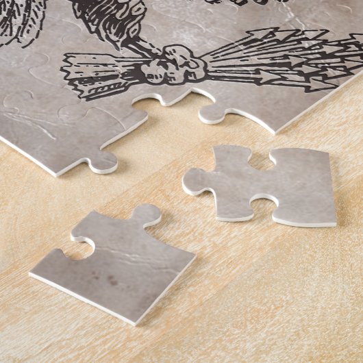 Ouderwetse Amerikaanse wapenpuzzel Legpuzzel (Zijkant)