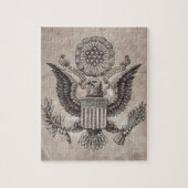 Ouderwetse Amerikaanse wapenpuzzel Legpuzzel (Verticaal)