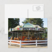 Ouderwetse Antiek carrousel Merry Go Round Feestdagenkaart (Voorkant / Achterkant)