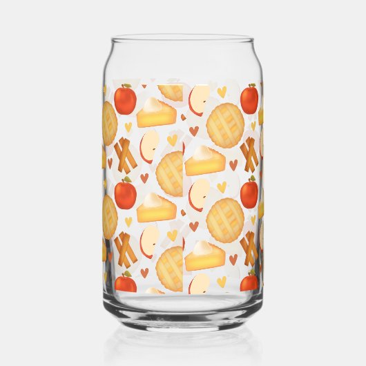 Ouderwetse appeltaart en ingrediënten blikvorm glas (Rechts)