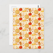 Ouderwetse appeltaart en ingrediënten briefkaart (Voorkant / Achterkant)