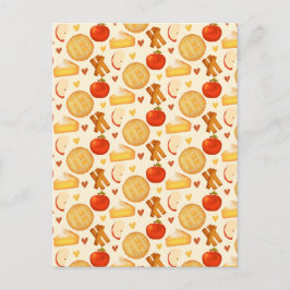 Ouderwetse appeltaart en ingrediënten briefkaart