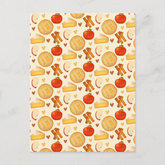 Ouderwetse appeltaart en ingrediënten briefkaart (Voorkant)