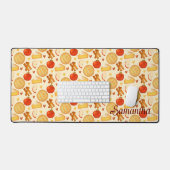 Ouderwetse appeltaart en ingrediënten bureaumat (Keyboard & Muis)