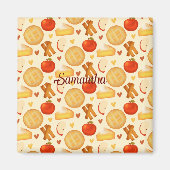 Ouderwetse appeltaart en ingrediënten magneet (Voorkant)