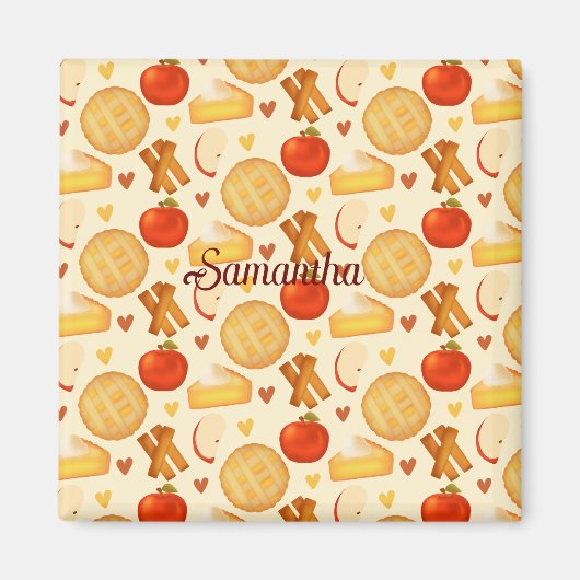 Ouderwetse appeltaart en ingrediënten magneet (Voorkant)