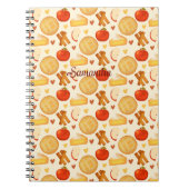 Ouderwetse appeltaart en ingrediënten notitieboek (Voorkant)