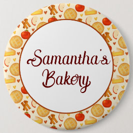 Ouderwetse appeltaart en ingrediënten ronde button 6,0 cm