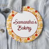 Ouderwetse appeltaart en ingrediënten ronde button 6,0 cm (In situ)