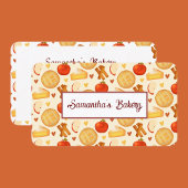 Ouderwetse appeltaart en ingrediënten visitekaartje