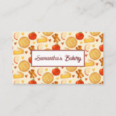 Ouderwetse appeltaart en ingrediënten visitekaartje (Voorkant)