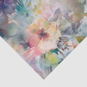 Ouderwetse aquarel bloemmotief tissuepapier (Detail)