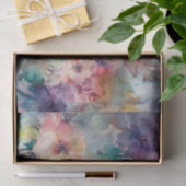 Ouderwetse aquarel bloemmotief tissuepapier (Geschenk)
