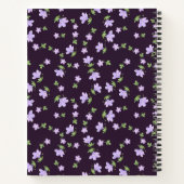 Ouderwetse Aquarel Geranium Klein Bloempatroon Notitieboek (Achterkant)