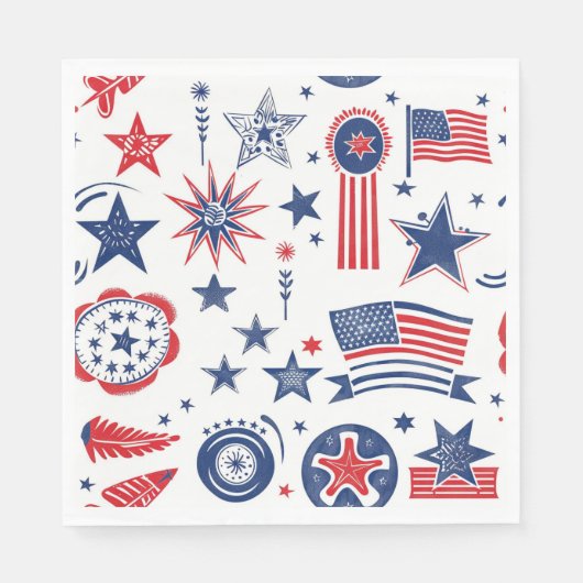 Ouderwetse BBQ Servet (Voorkant)