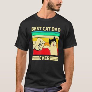 Ouderwetse Beste Kat Papa Ooit Kat Vader Vaderdag T-shirt