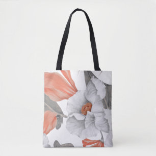 Ouderwetse bloem naadloos patroon tote bag