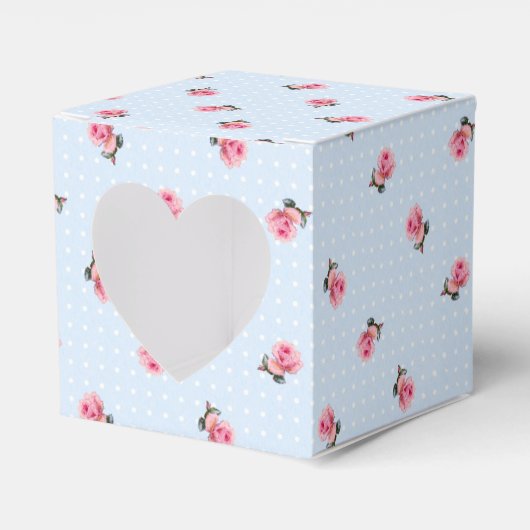 Ouderwetse bloemen bedankdoosjes (Voorkant Zijde)