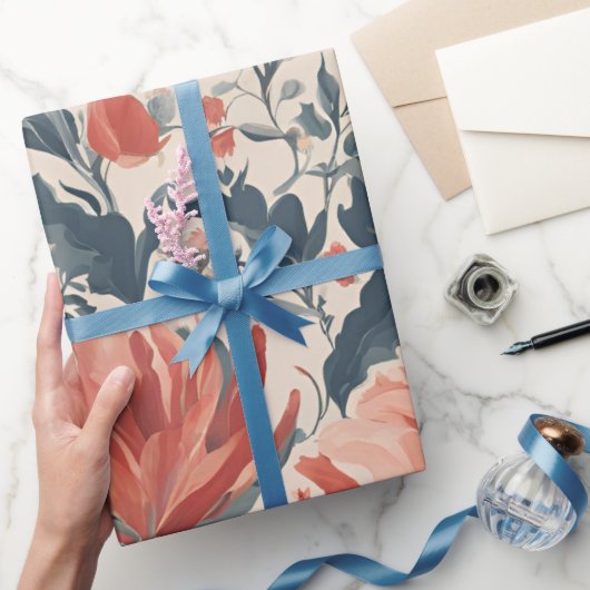 Ouderwetse Bloemen Cadeaupapier (Geschenken)