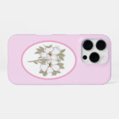Ouderwetse bloemen iPhone hoesje (Achterkant horizontaal)