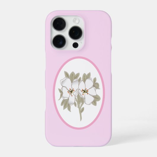 Ouderwetse bloemen iPhone hoesje (Achterkant)