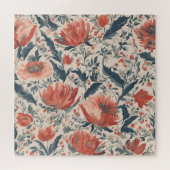 Ouderwetse bloemen legpuzzel (Horizontaal)