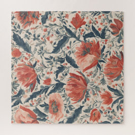 Ouderwetse bloemen legpuzzel