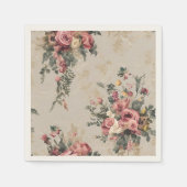 Ouderwetse Bloemen Servet (Voorkant)