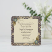 ouderwetse bloemenboeket over het lijst van de vos kaart (Staand voorkant)