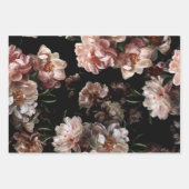 Ouderwetse bloemenRozen Inpakpapier Vel (Voorkant 3)