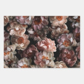 Ouderwetse bloemenRozen Inpakpapier Vel (Voorkant)
