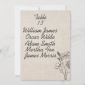 Ouderwetse Bloemige Rustieke Trouwfeest Aankondiging (Voorkant)