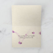 ouderwetse bloempatroon voor verjaardag kaart (Binnen)