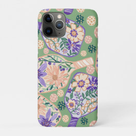 Ouderwetse bloemschildering voor pickleball Case-Mate iPhone case
