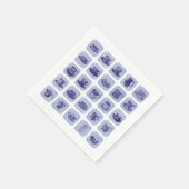 Ouderwetse  Blue China Teacups Tea Party Servetten (Hoek)