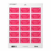 Ouderwetse Border Raspberry Jam Jar Label (Full Sheet)