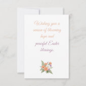 Ouderwetse botanische abrikozen bloemige Pasen uit Kaart (Achterkant)