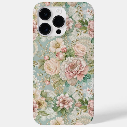 Ouderwetse botanische afbeeldingen, Meisjesachtig Case-Mate iPhone Case (Achterkant)