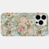 Ouderwetse botanische afbeeldingen, Meisjesachtig Case-Mate iPhone Case (Achterkant (horizontaal))